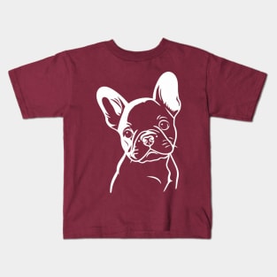 Portrait of a French Bulldog Kids T-Shirt